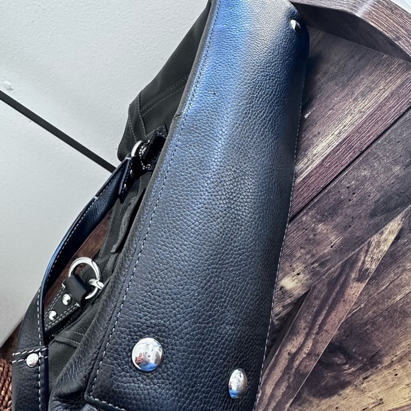 Coach Black Leather Bag - Picture 6 of 12